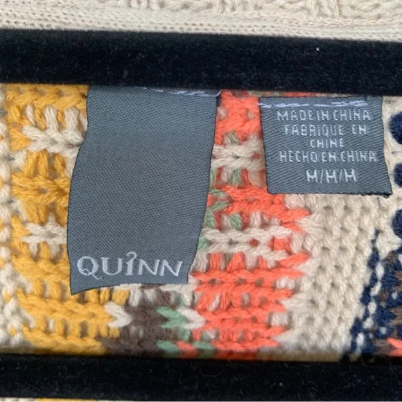 Quinn Tan Artful Cardigan Sweater (Size M) GREAT for spring and Summer evenings! - Picture 3 of 7